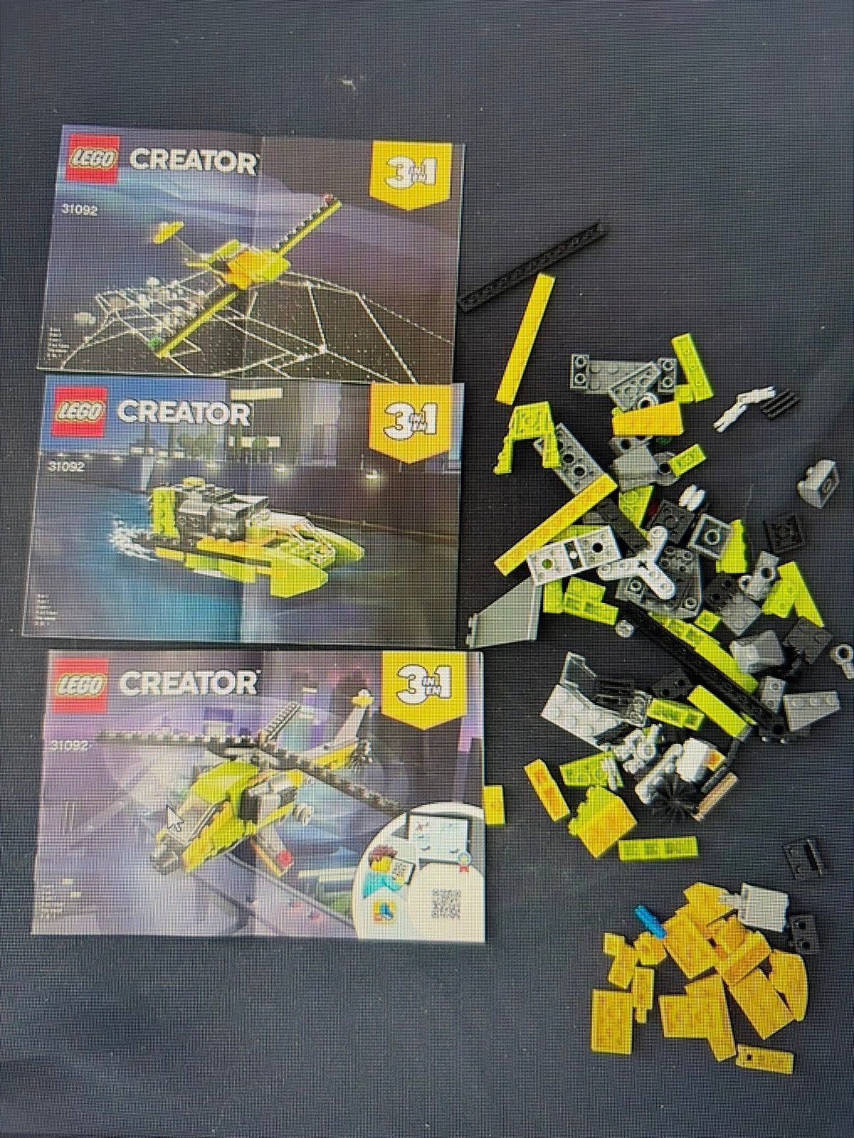 LEGO Creator 31092 Helikopter Avontuur 3-in-1 set, Gebruikt, Lego, Inclusief instructies, Ophalen of Verzenden