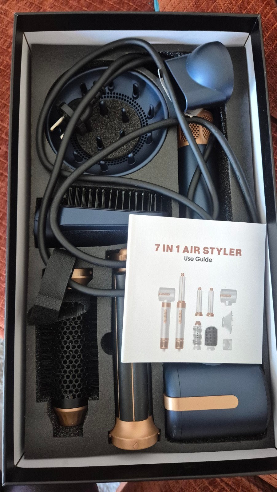 Nieuwe 7-in-1 Air Styler Set - Föhn, Krul- & Stijltang, Ophalen of Verzenden, Nieuw, Föhn of Haardroger