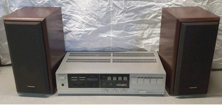 Sony vintage versterker ta-ax320 + technics speakers sbhd350, Ophalen of Verzenden, Sony