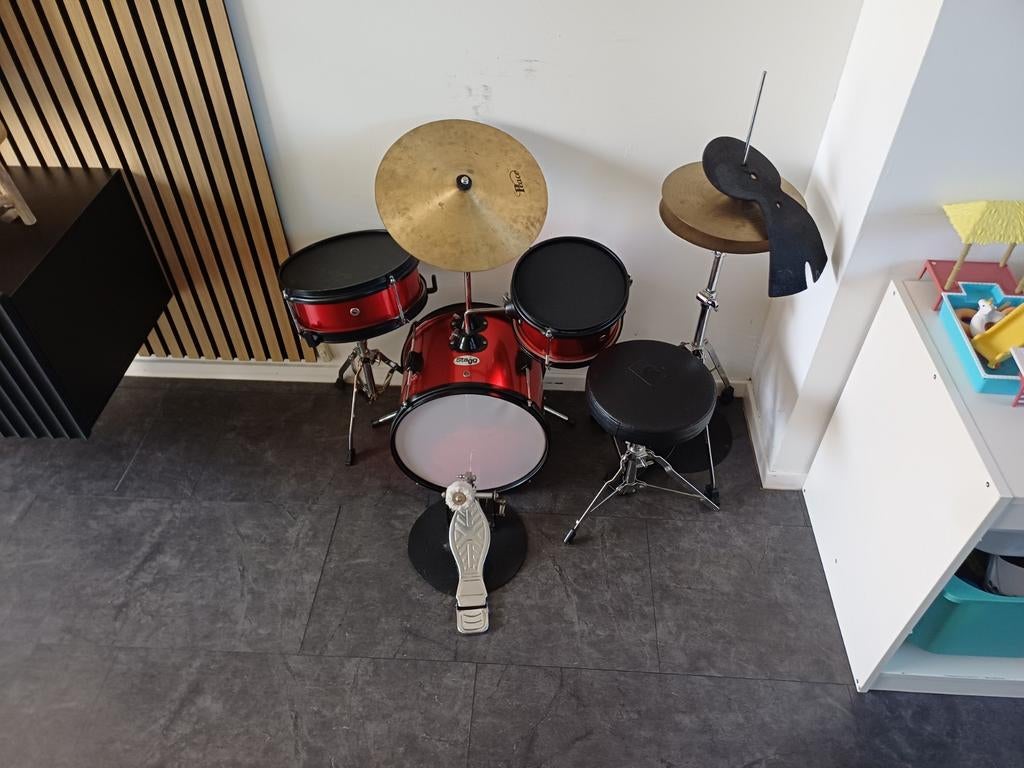 Stagg Junior Drumstel - Compleet met Kruk en Bekkens, Ophalen, Gebruikt, Overige merken