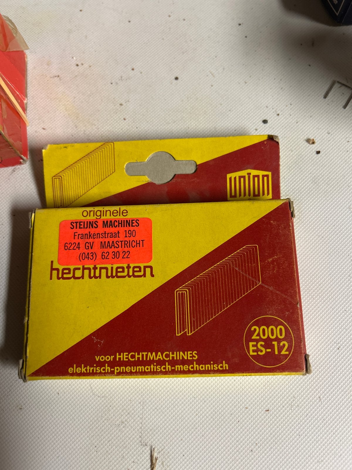 Union Hechtnieten 2000 ES-12 voor Hechtmachines, Doe-het-zelf en Verbouw, Ophalen of Verzenden, Gebruikt