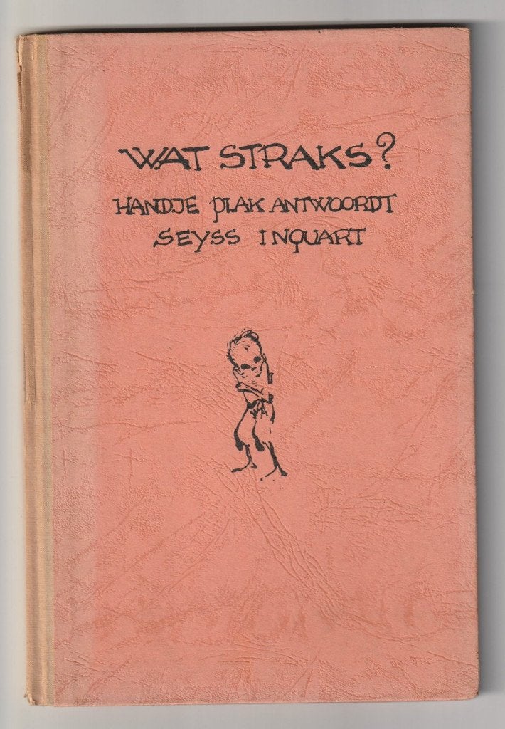 Wat straks? Handje Plak boekje Seys Inquart Antoon Mazure, Verzamelen, Verzenden, Overige soorten, X, Nederland