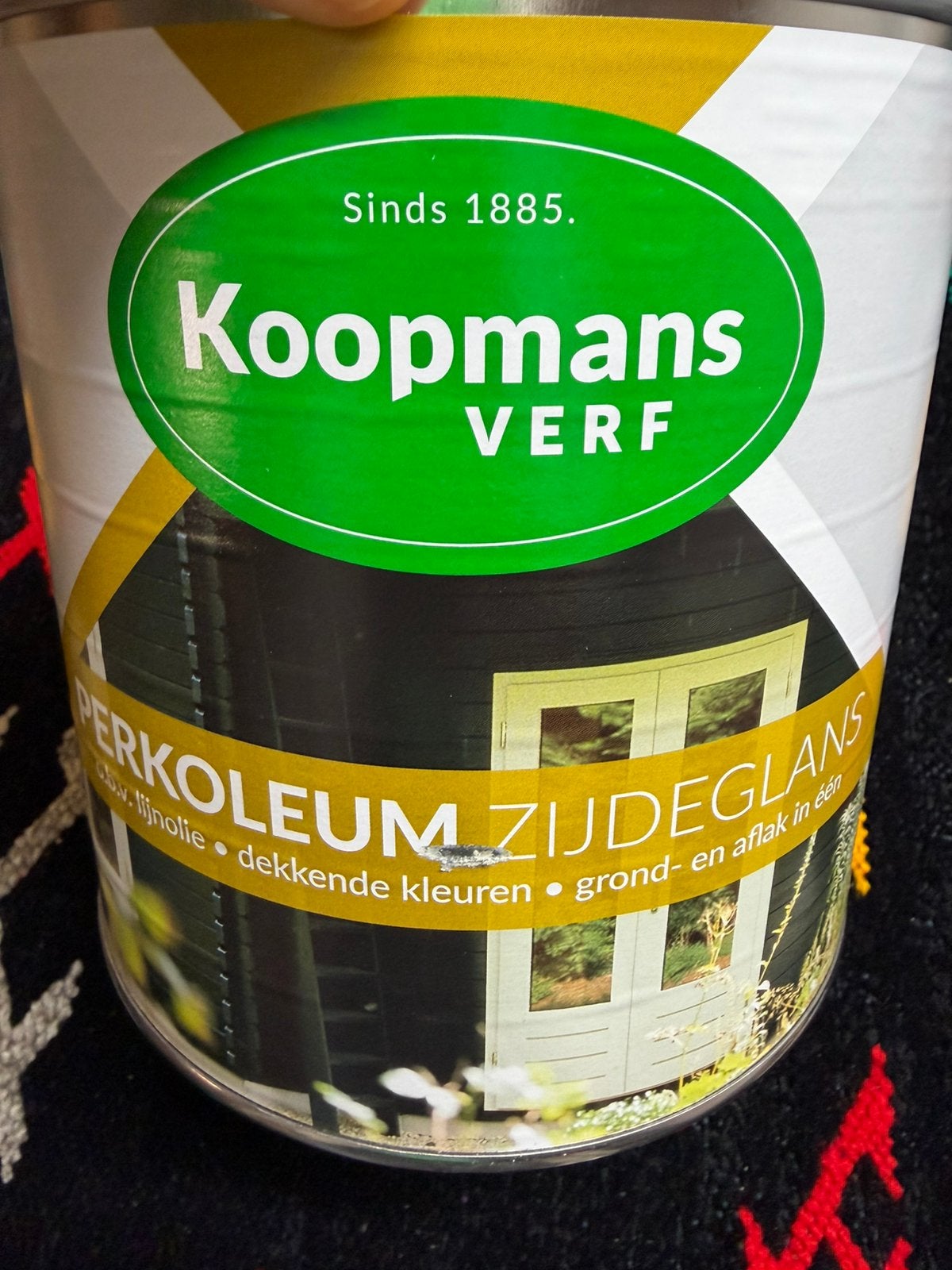 Koopmans perkoleum dekkende donkergroene beits 2,5liter, Ophalen of Verzenden, Nieuw