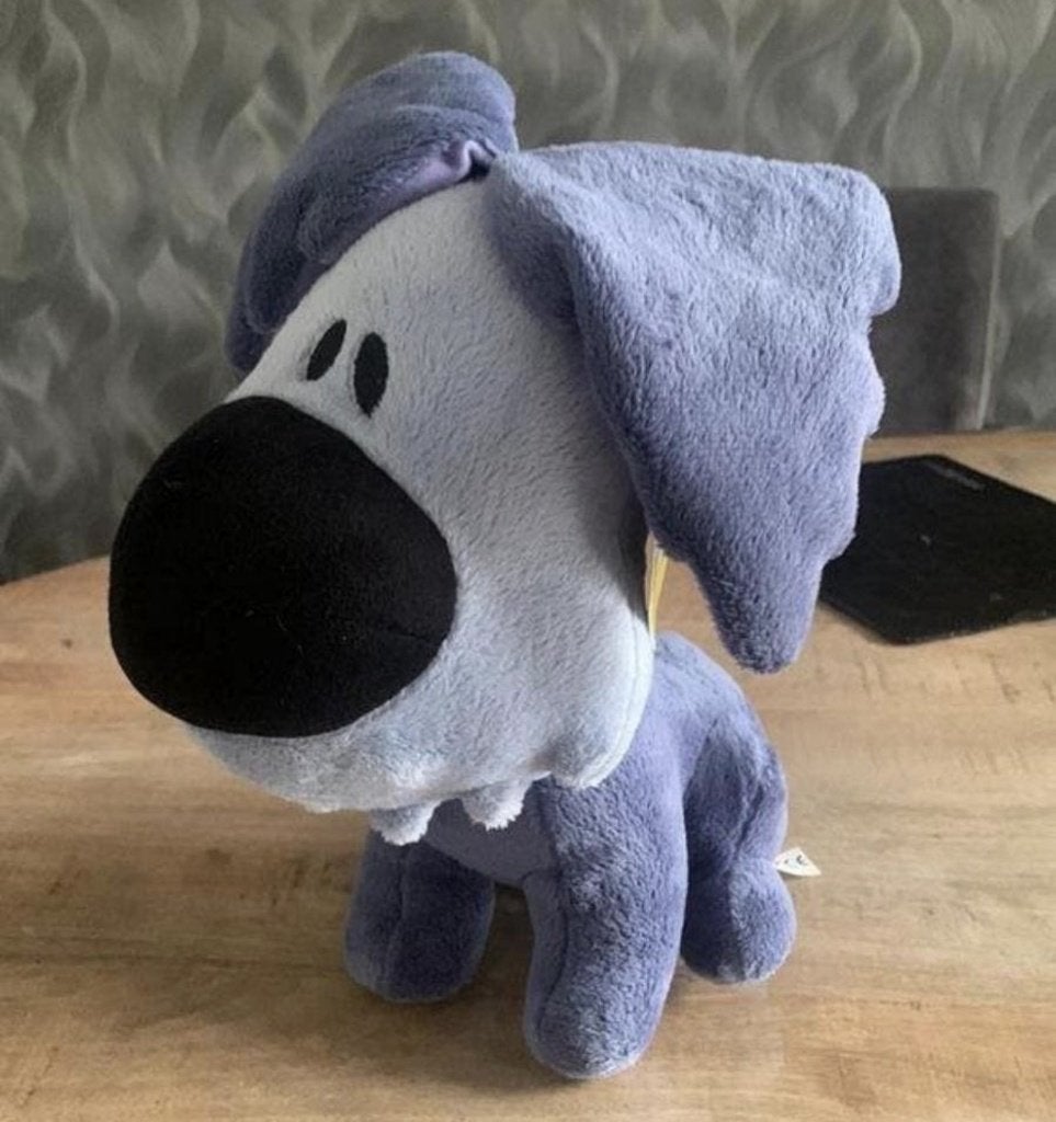 Mooie Woezel knuffel, Grijs, Zo goed als nieuw, Middelgroot (20 tot 80 cm), Hond