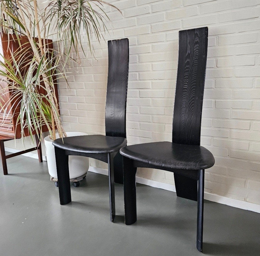 Vintage Deens design Iris stoelen - Tranekaert Furniture, Huis en Inrichting, Stoelen, Gebruikt, Twee, Vintage Deens design Postmodern