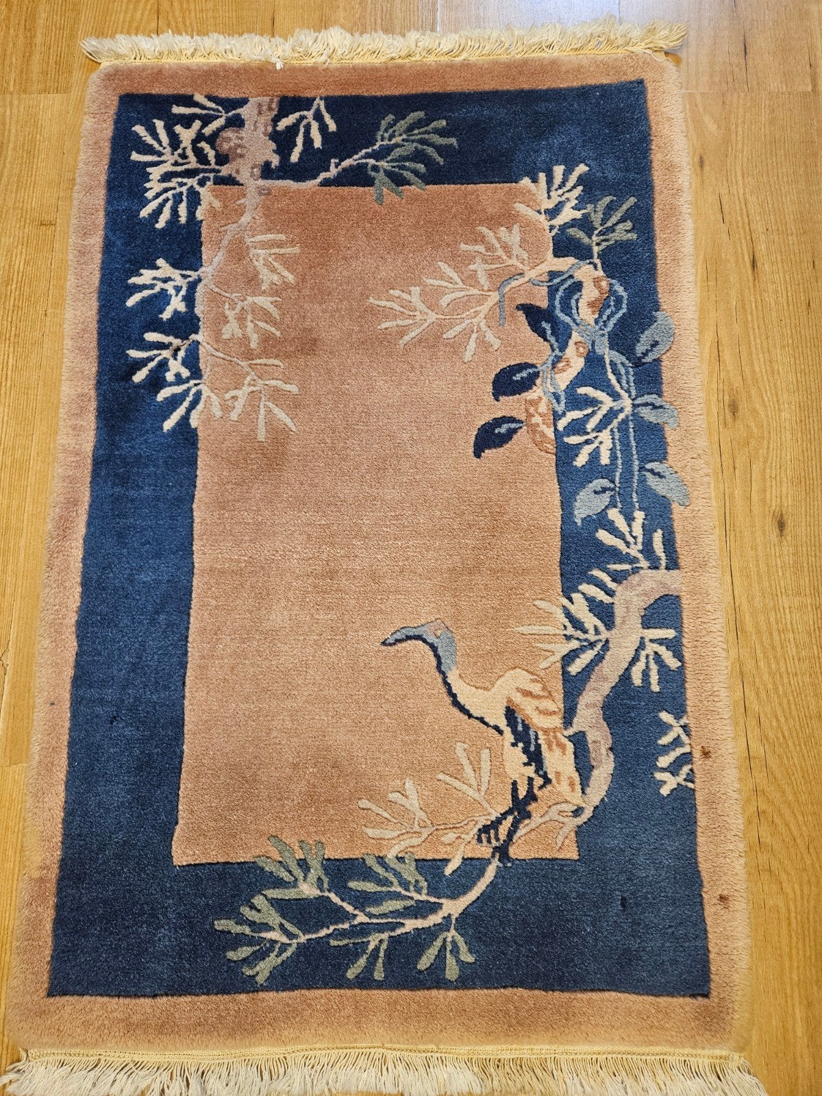 handgeknoopt oosters tapijt china 95x62, Huis en Inrichting, Stoffering | Tapijten en Kleden, Info@SlatsAntiek.nl, 50 tot 100 cm