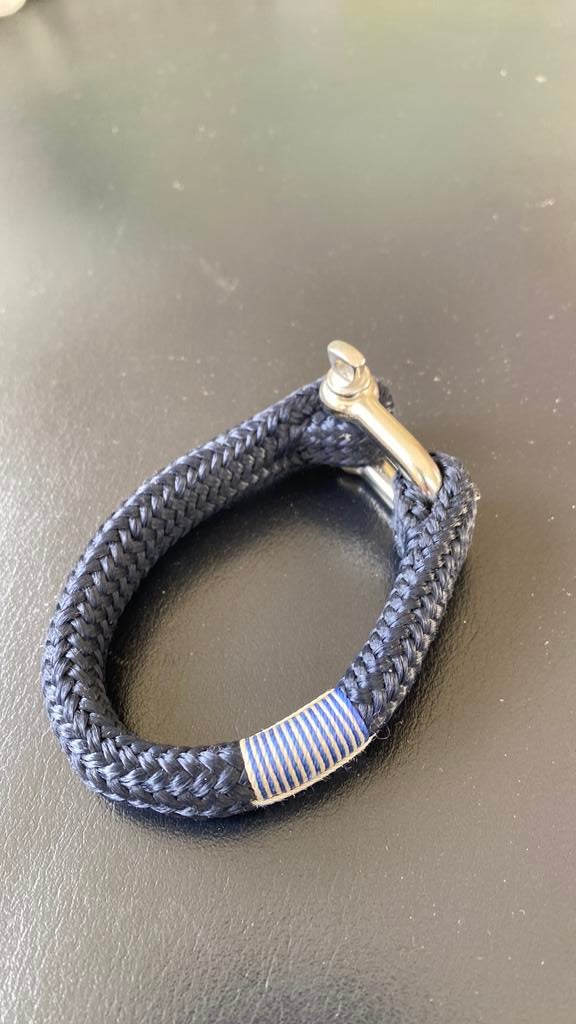 Pig en Hen armband 19 cm m/l, Sieraden, Tassen en Uiterlijk, Armbanden, Ophalen of Verzenden, Zo goed als nieuw, Blauw