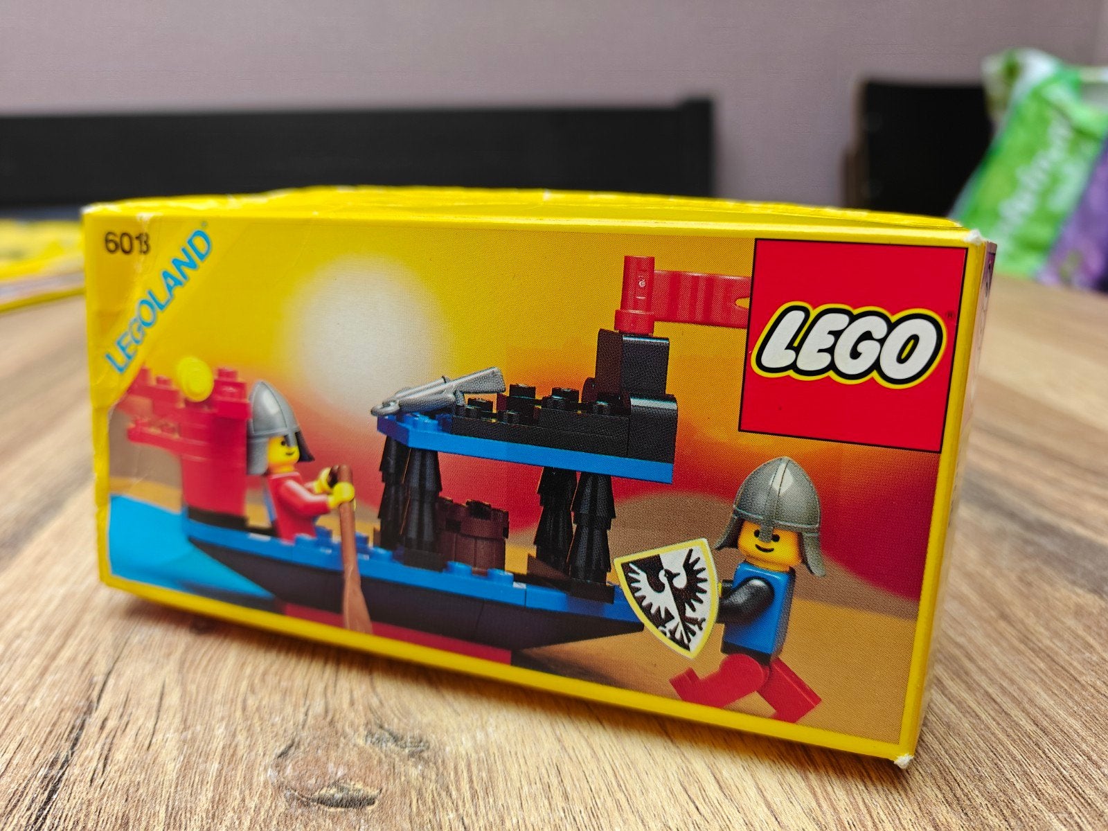 Lege doos LEGO Castle 6018 Battle Dragon - gekreukt, Gebruikt, Lego, Overige typen, Ophalen of Verzenden