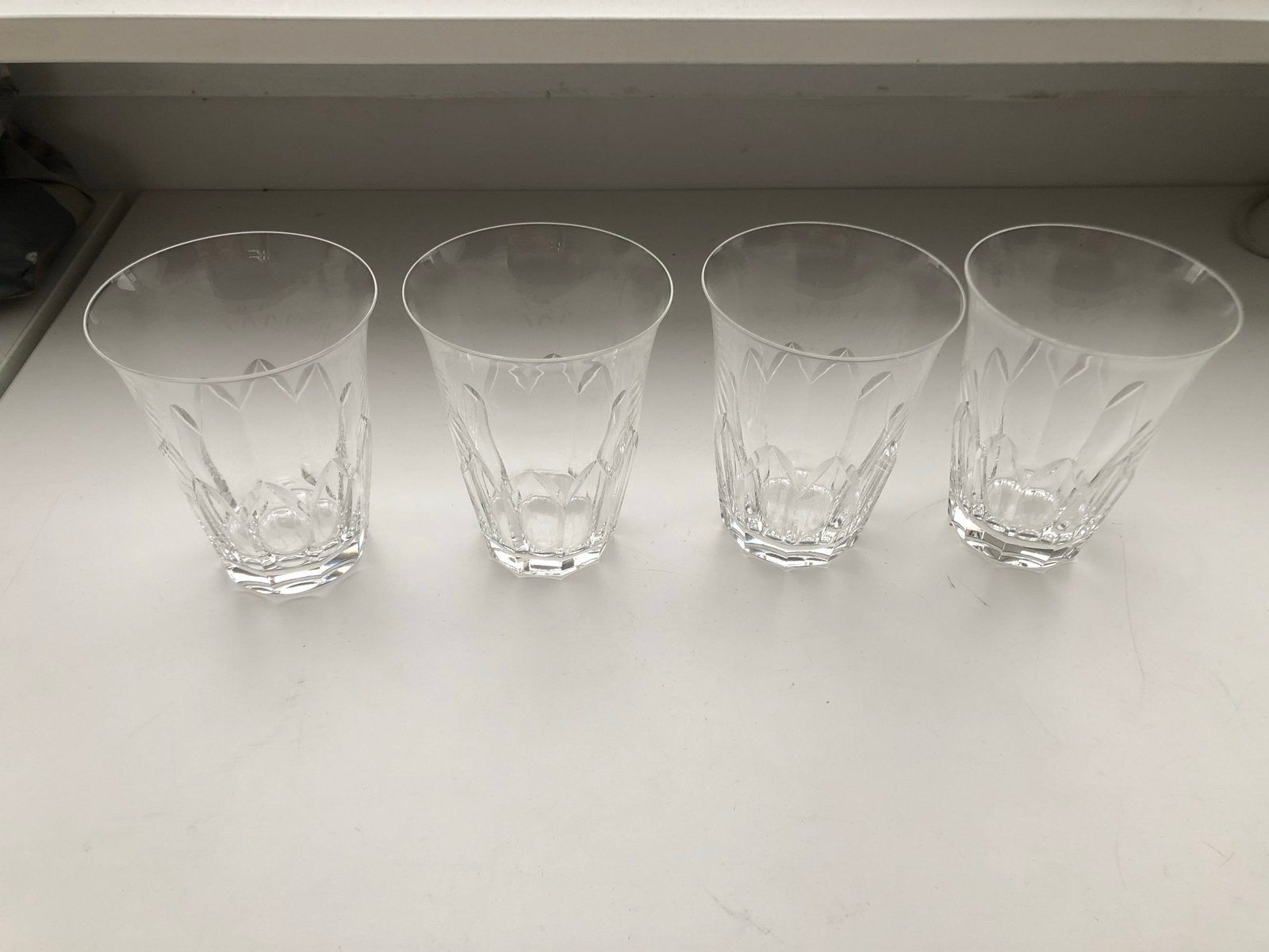 4 Kristallen drinkglazen Segur W.J. Rozendaal 1953 Kristalun, Antiek en Kunst, Ophalen of Verzenden