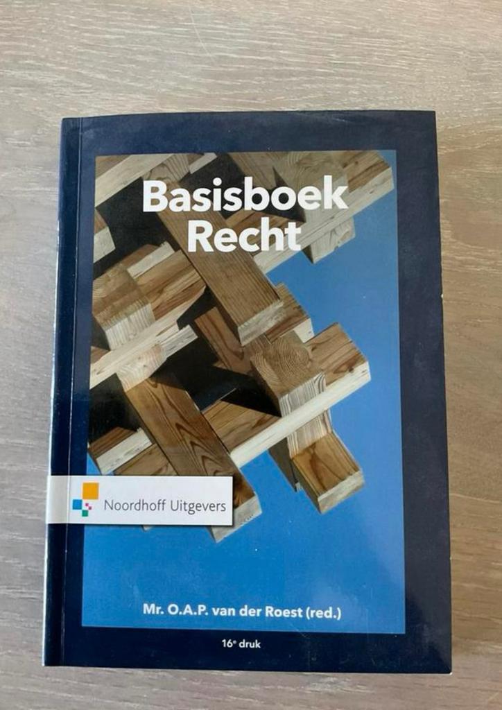 O.A.P van der Roest-Basisboek Recht voor maar 5 euro, Ophalen of Verzenden, Zo goed als nieuw, Management