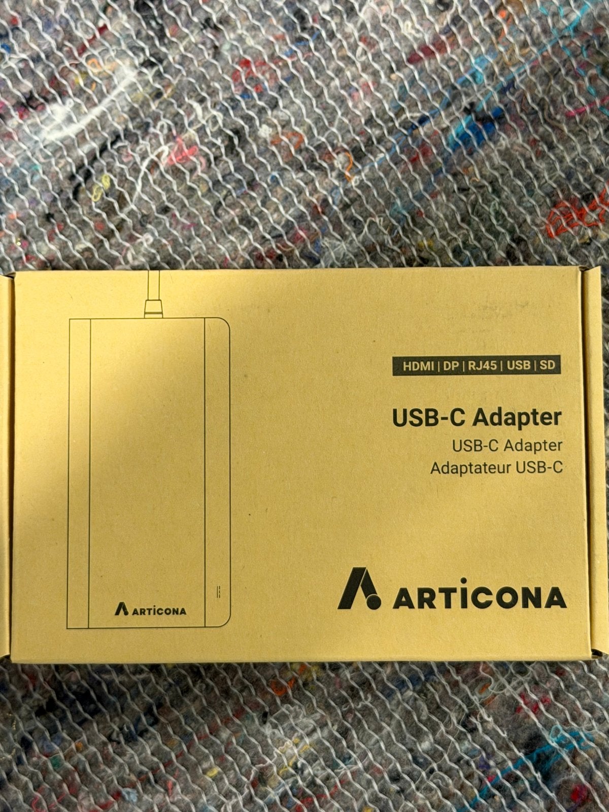 Articona USB-C Adapter Hub met HDMI, DP, USB 3.0, SD, LAN, Ophalen of Verzenden, Nieuw, Docking station, Laptop
