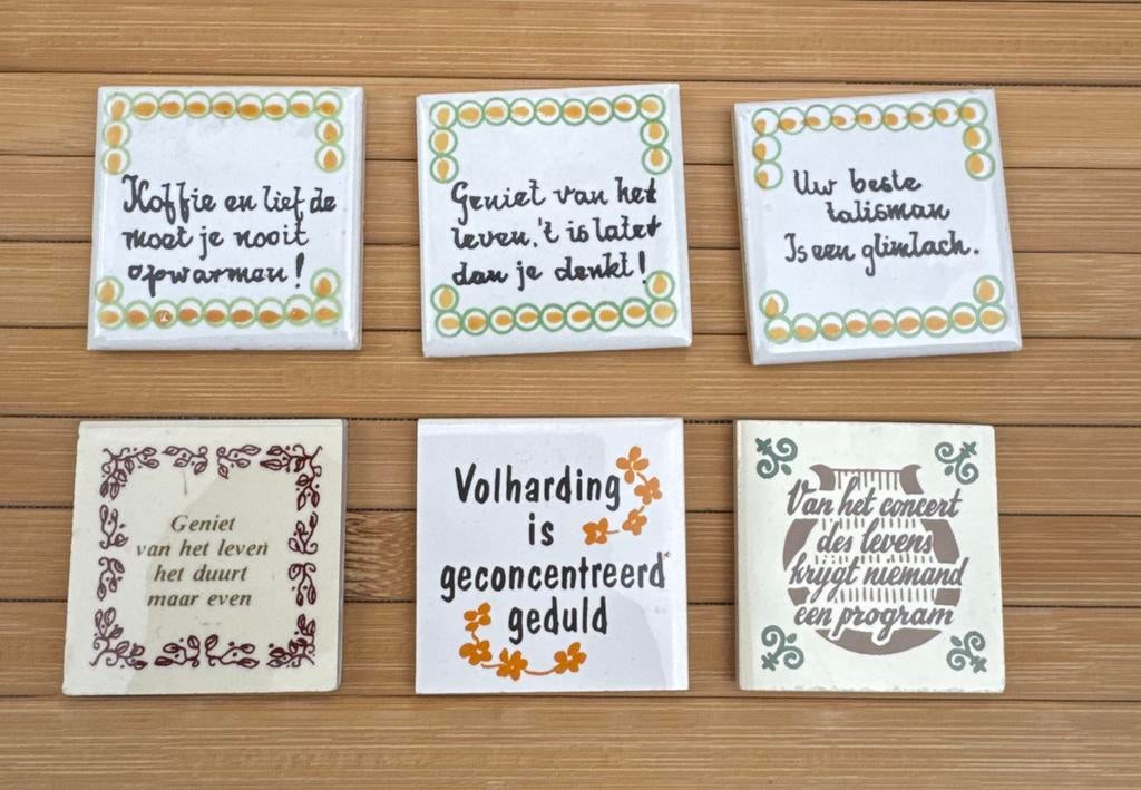 Tegeltjes met inspirerende spreuken, Ophalen of Verzenden