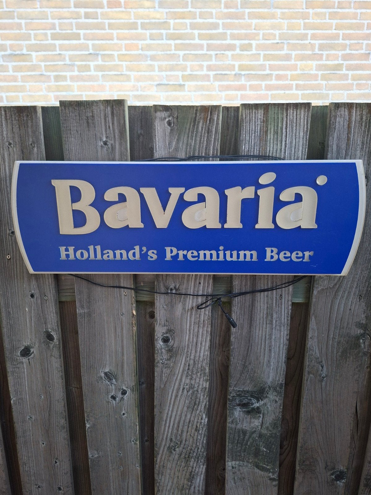 Bavaria Holland's Premium Beer Reclamebord, Ophalen, Reclamebord, Plaat of Schild, Bavaria
