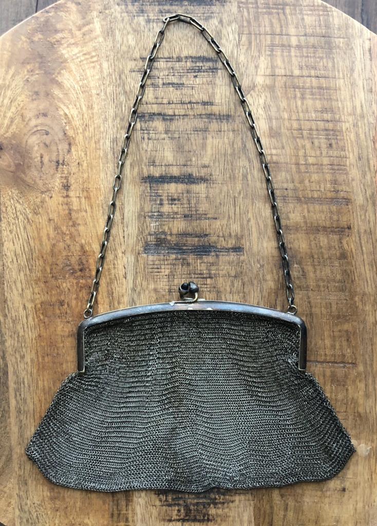 Antiek avondtasje - Germaans Zilver, Ophalen of Verzenden
