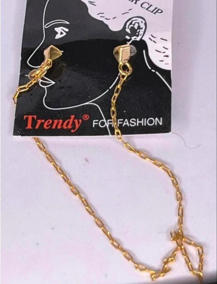 Goudkleurige Oorbel & Neuspiercing Set - Trendy Fashion, Ophalen of Verzenden, Nieuw, Overige materialen, Neuspiercing