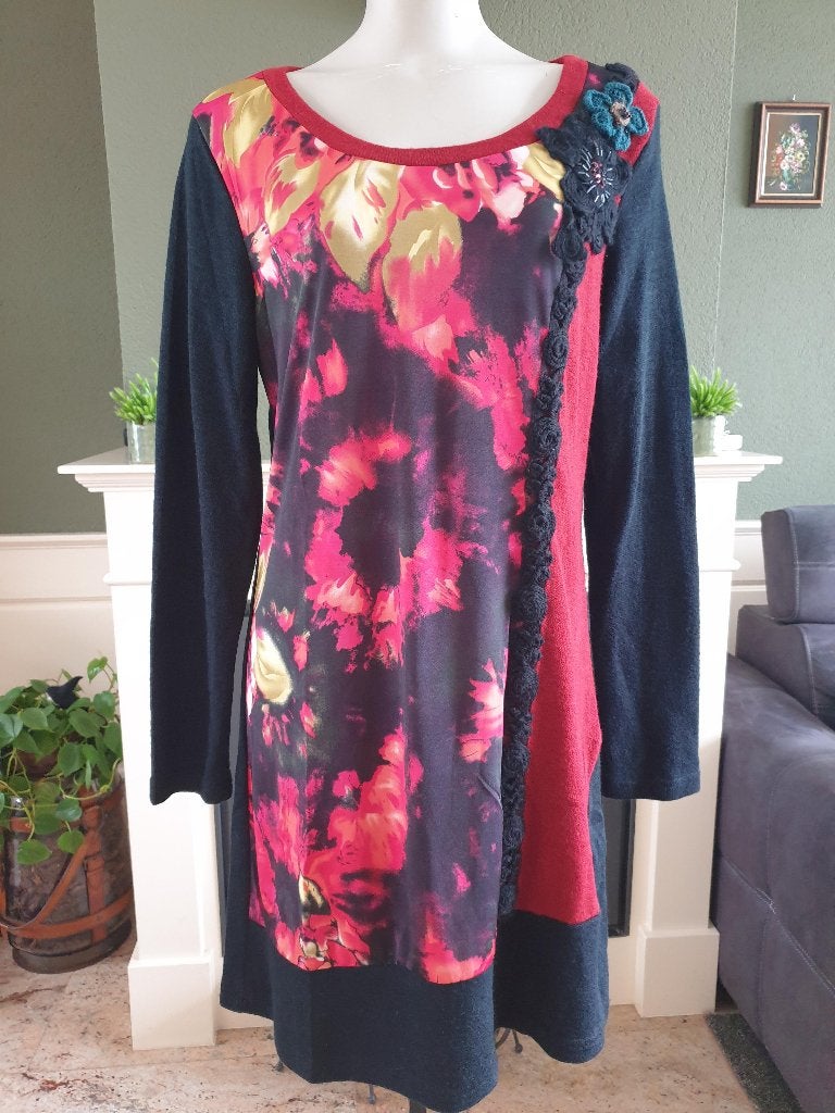 Exquiss's schitterende jurk jurkje mt XL 46, Exquiss's, Verzenden, Maat 46/48 (XL) of groter, Zo goed als nieuw