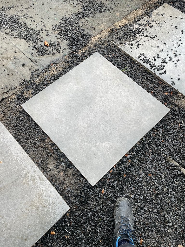 Keramische tegels (8x), Ophalen, Zo goed als nieuw, Keramiek, Terrastegels