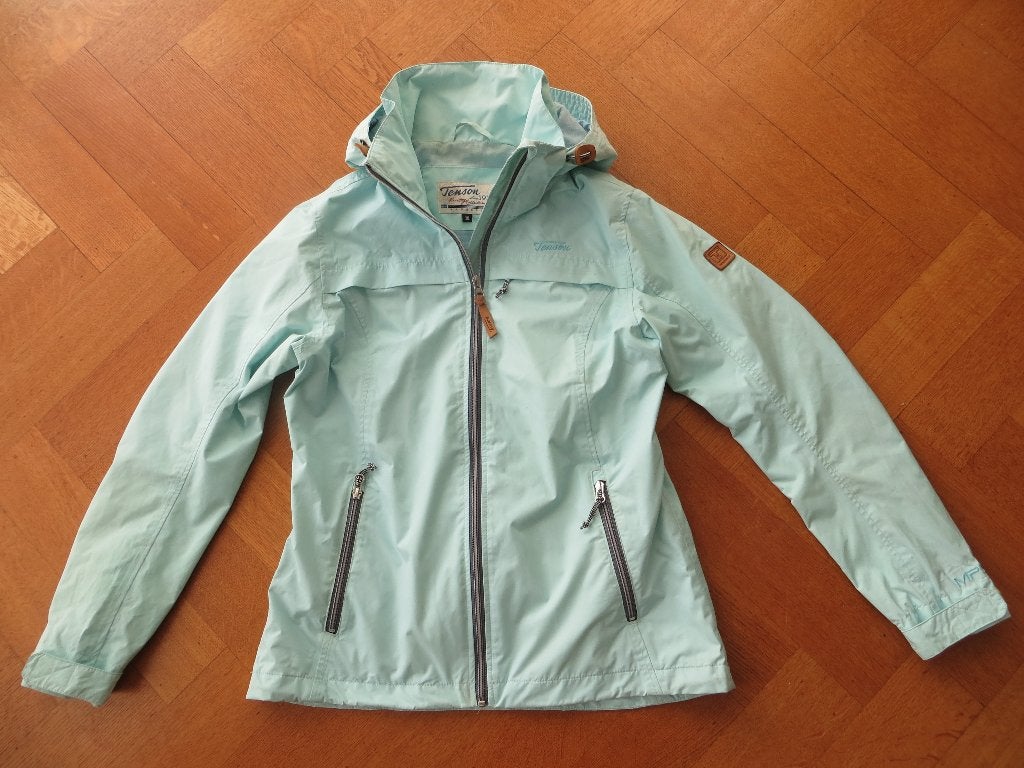 Tenson Wind en Waterdichte Outdoorjas capuchon Dames Mt 38, Kleding | Dames, Ophalen of Verzenden, Zo goed als nieuw, Maat 38/40 (M)
