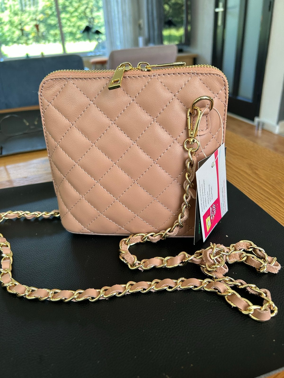 Nieuwe Dames Handtas van Echt Leer - Tas van Tess (Italië), Sieraden, Tassen en Uiterlijk, Tassen | Damestassen, Ophalen of Verzenden