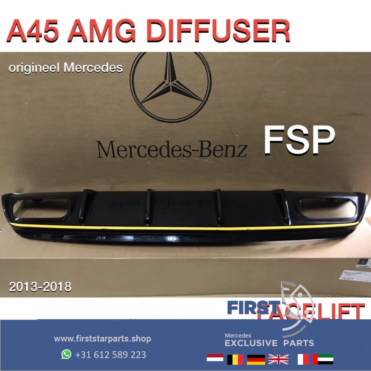 W176 A45 DIFFUSER Mercedes A Klasse FACELIFT Edition 1 2012-, Gebruikt, -, Ophalen of Verzenden, -