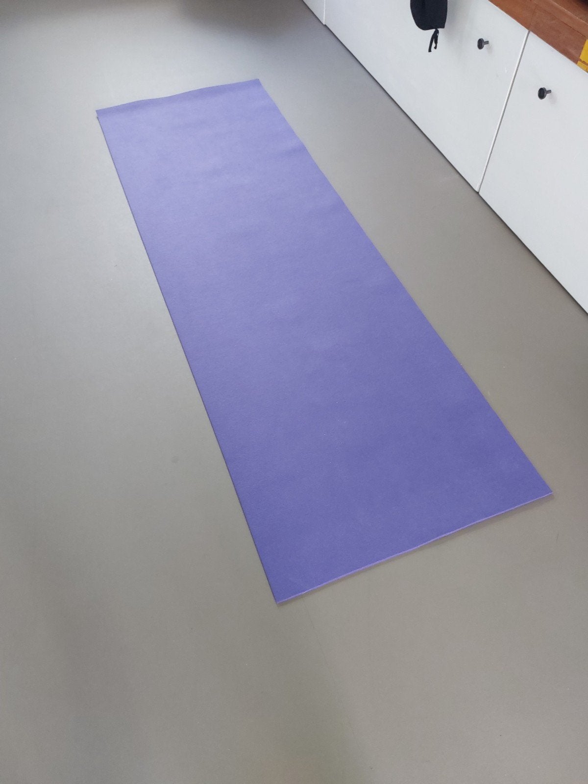 Paarse yogamat - gebruikt, Ophalen of Verzenden, Zo goed als nieuw, Yogamat