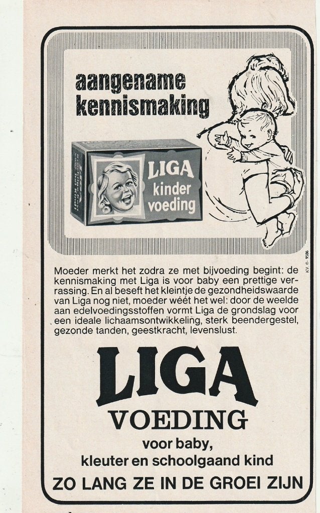 Retro reclame 1968 Liga Bergen op Zoom fijne kennismaking, Verzenden, Overige typen