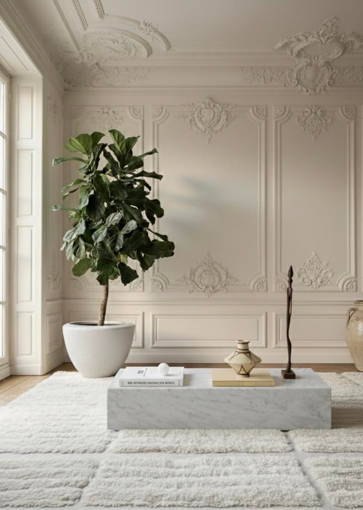 Bianco Carrara Marmeren Salontafel, Ophalen of Verzenden