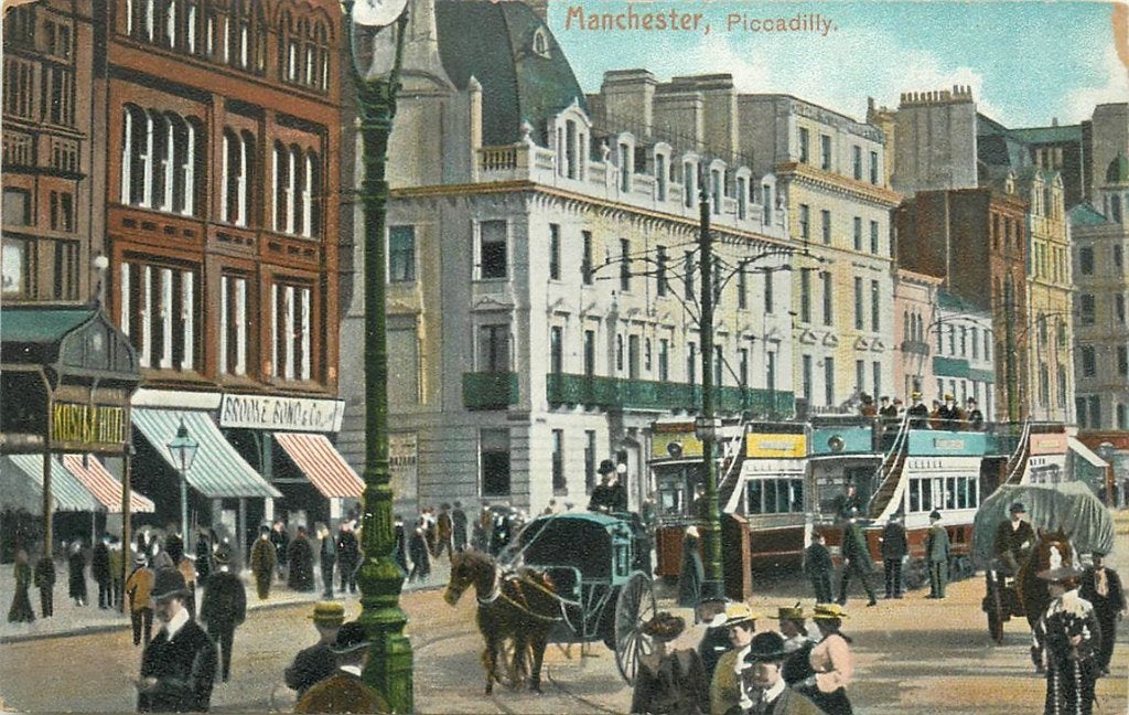 379-059-013 Manchester Piccadilly, Verzenden, Voor 1920, Engeland