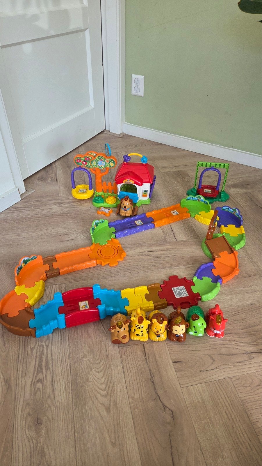 vtech speelgoed- zoef zoef dieren en vliegtuig, Ophalen of Verzenden, Gebruikt, 6 maanden tot 2 jaar
