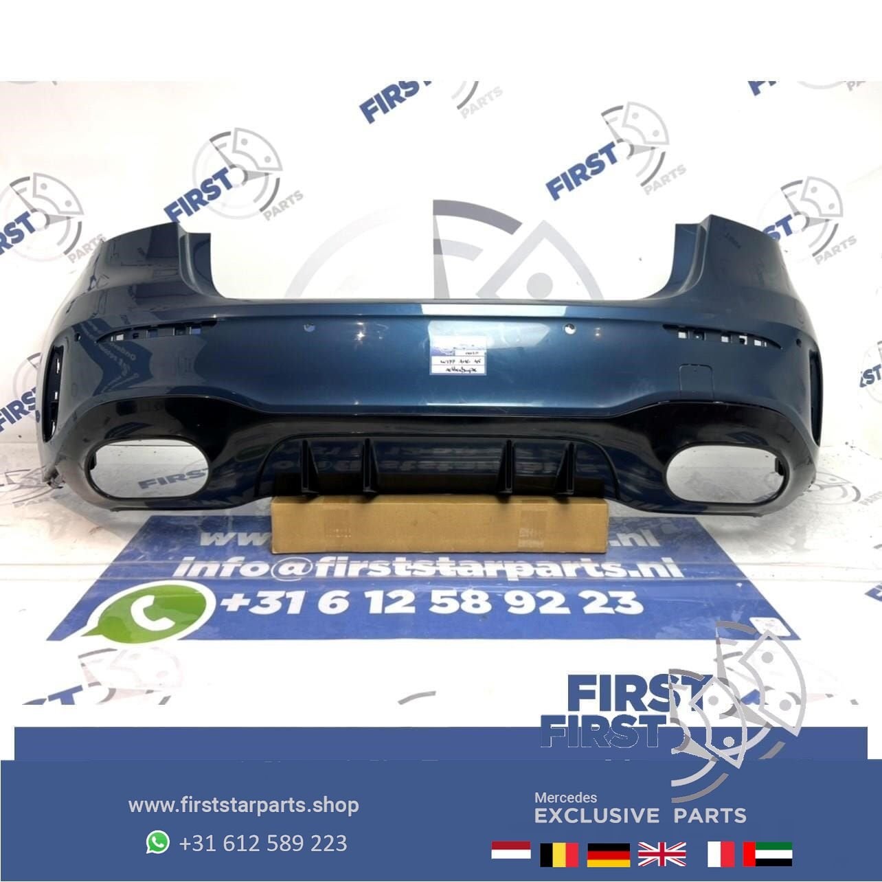 W177 A KLASSE 2022 A45 S AMG ACHTERBUMPER BLAUW Origineel Me, Auto-onderdelen, Gebruikt, -, Ophalen of Verzenden, Achter
