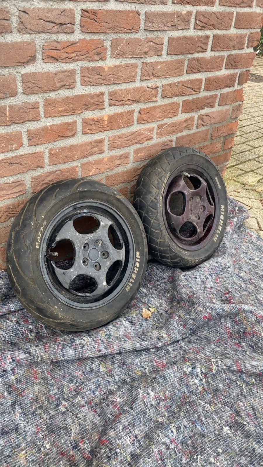 Italjet Formula velgen set met banden, Fietsen en Brommers, Ophalen, Gebruikt, Overige typen, Overige merken
