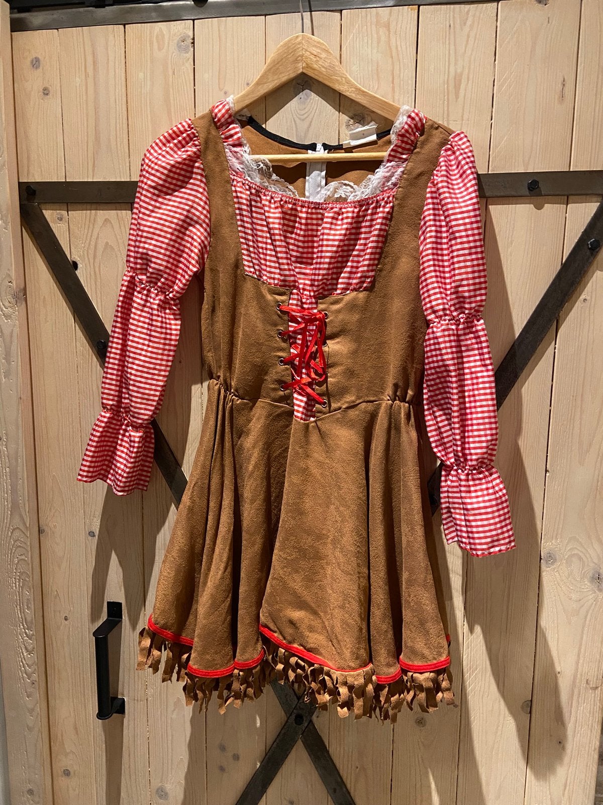 Leuke Tirolerjurk maat 152 voor carnaval/Oktoberfest, Ophalen of Verzenden, Gebruikt, 146 t/m 152, Meisje