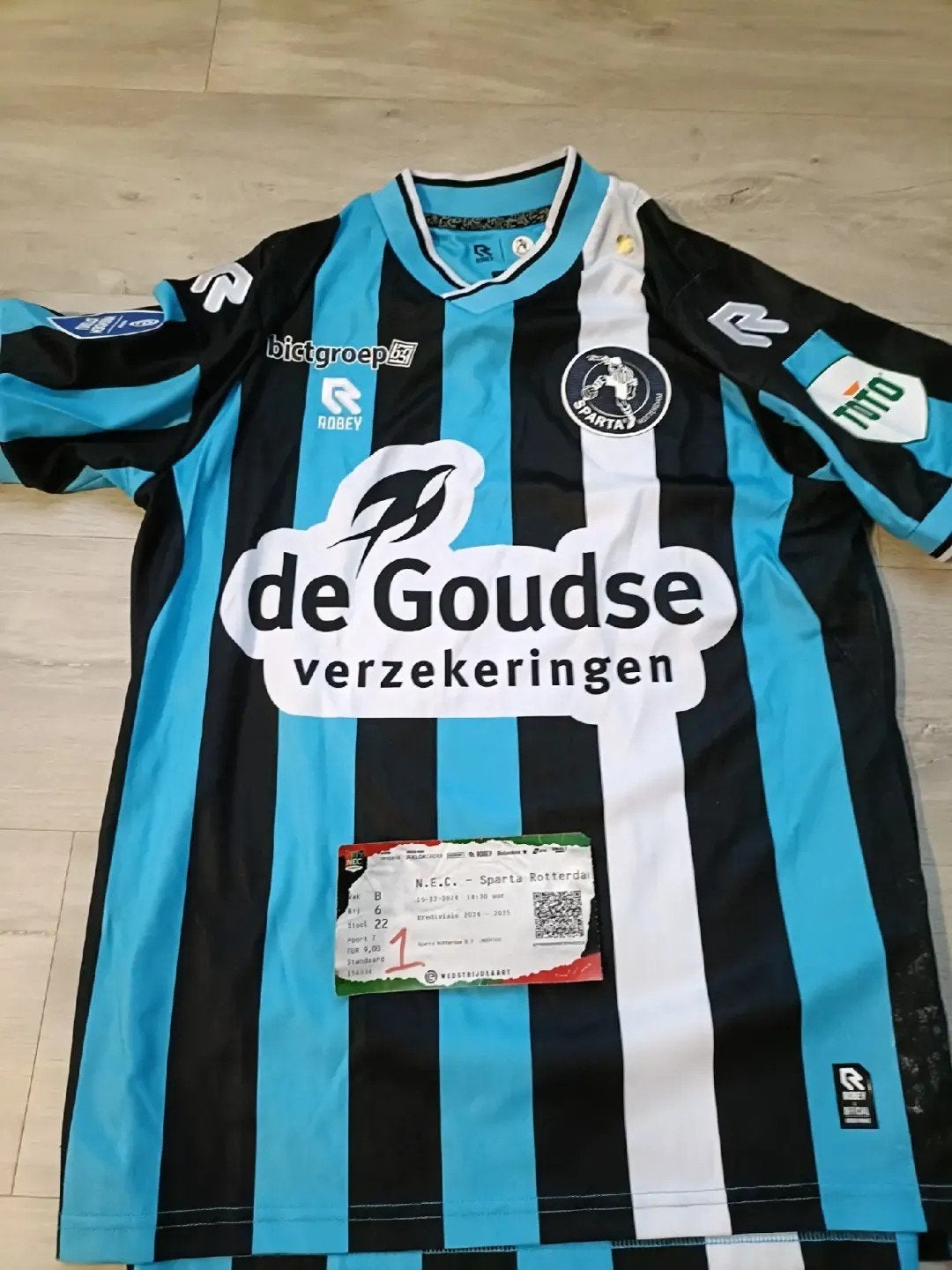 Sparta Rotterdam matchworn Metinho, Maat M, Ophalen, Zo goed als nieuw, Shirt