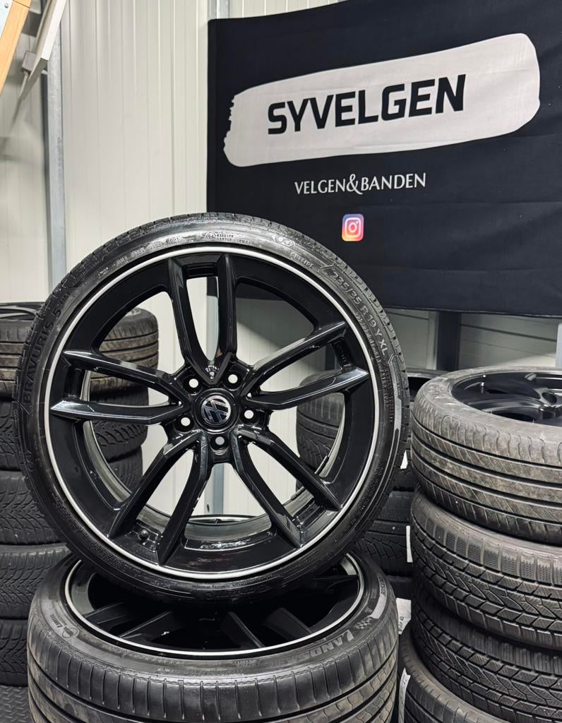 19'' 5x112 VW GOLF CADDY (Keskin) Velgen met Zomerbanden!, Gebruikt, Banden en Velgen, 235 mm, Personenwagen