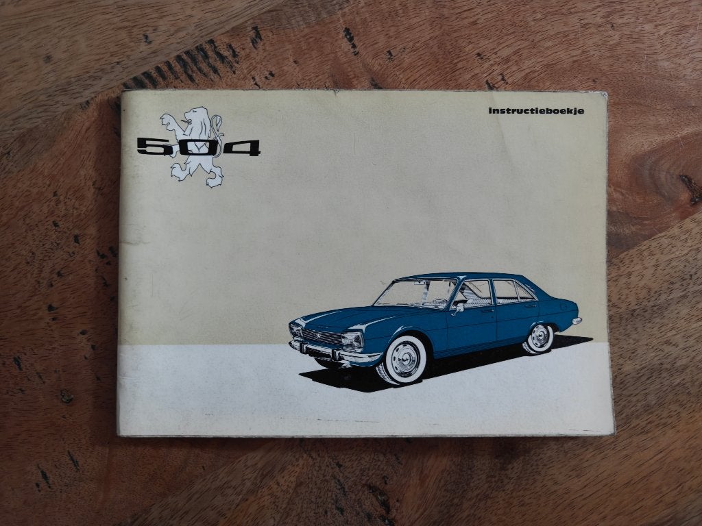 Peugeot 504 Instructieboekje, Ophalen of Verzenden
