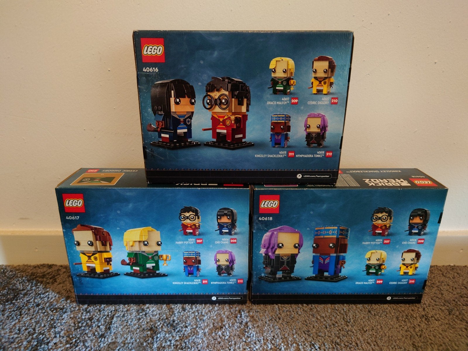 Lego BrickHeadz - 3 setjes van Harry Potter, Ophalen, BrickHeadz, Lego, Zo goed als nieuw
