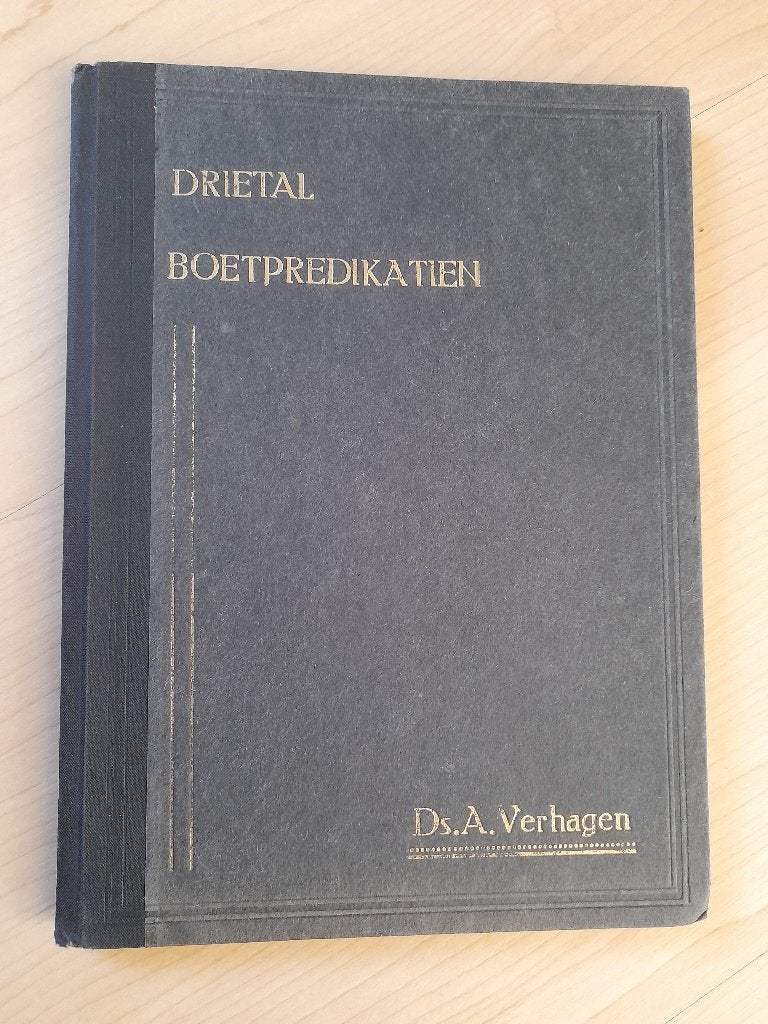 DRIETAL BOETPREDIKATIEN Ds A Verhagen Micha Jona en Johannes, Ophalen of Verzenden, Gelezen