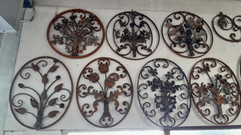 smeedijzeren ornamenten voor sierhekwerk, Ophalen, Zo goed als nieuw, IJzer, Sierhekwerk