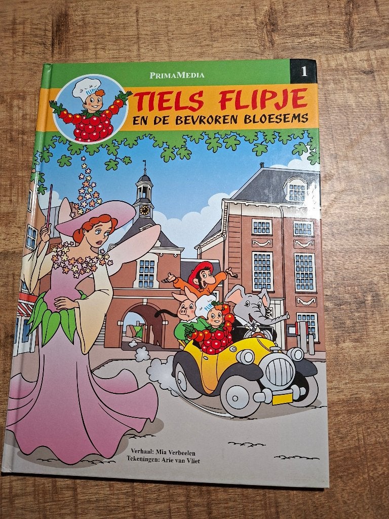 Tiels Flipje en de bevroren bloesems Deel 1 HC, Eén stripboek, Ophalen of Verzenden, Zo goed als nieuw