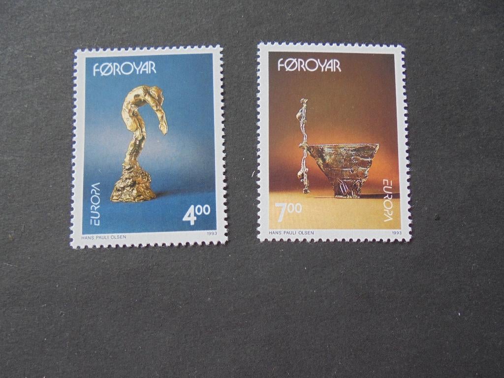 Faroer Mi:248/249 postfris, Verzenden, Denemarken, Postfris