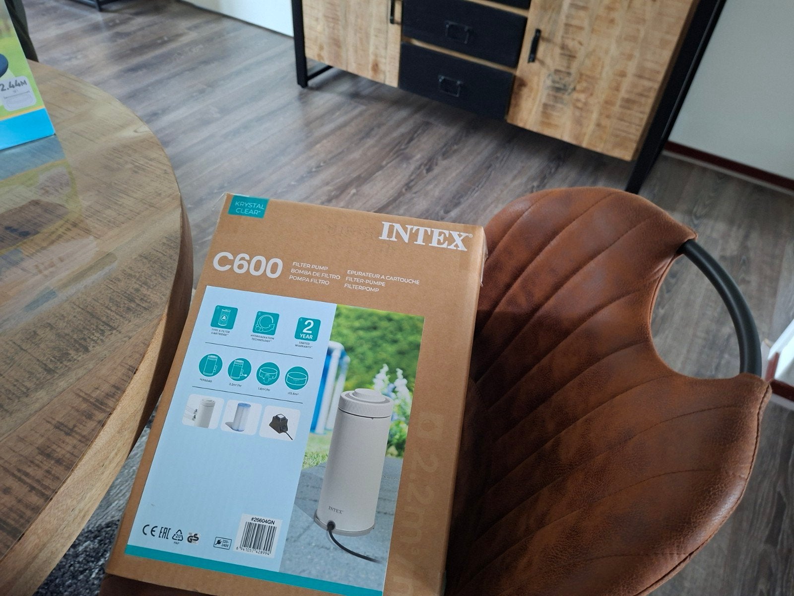 Intex Opzetzwembad met toebehoren, Gebruikt, Rond, Ophalen of Verzenden, Opzetzwembad