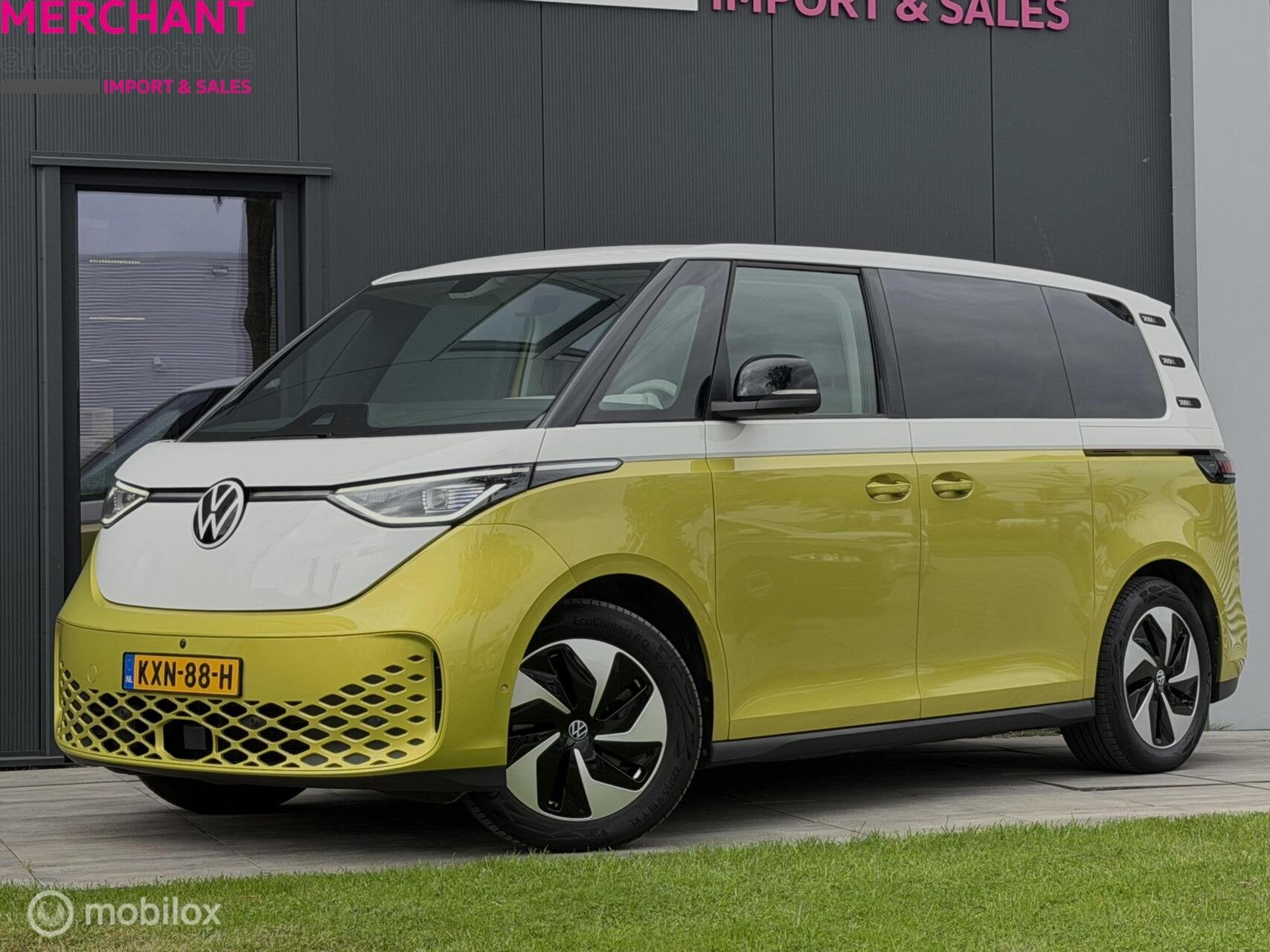 Volkswagen ID Buzz Pro 77KWH|Trekhaak|360|Elek. achterklep|T, Auto's, Achterwielaandrijving, Gebruikt, Wit, ID.Buzz