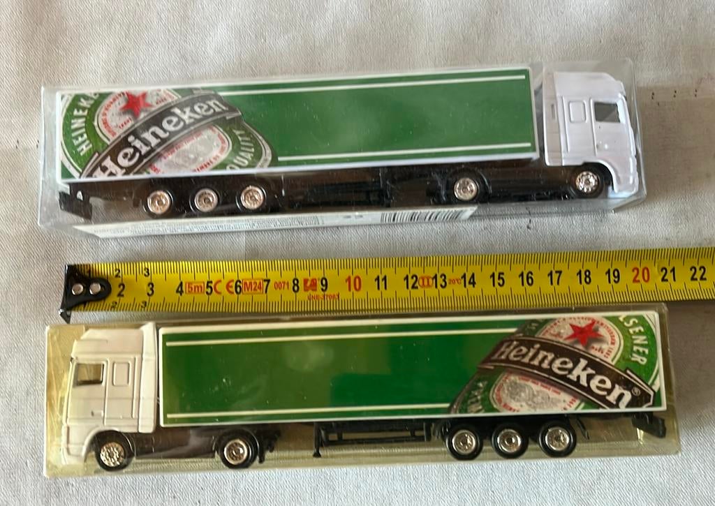 2 Heinken trucks, Ophalen of Verzenden, Nieuw, Bus of Vrachtwagen