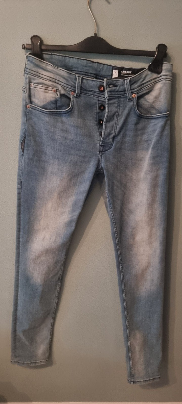 Chasin tapered jeans, Chasin, Blauw, W32 (confectie 46) of kleiner, Ophalen of Verzenden