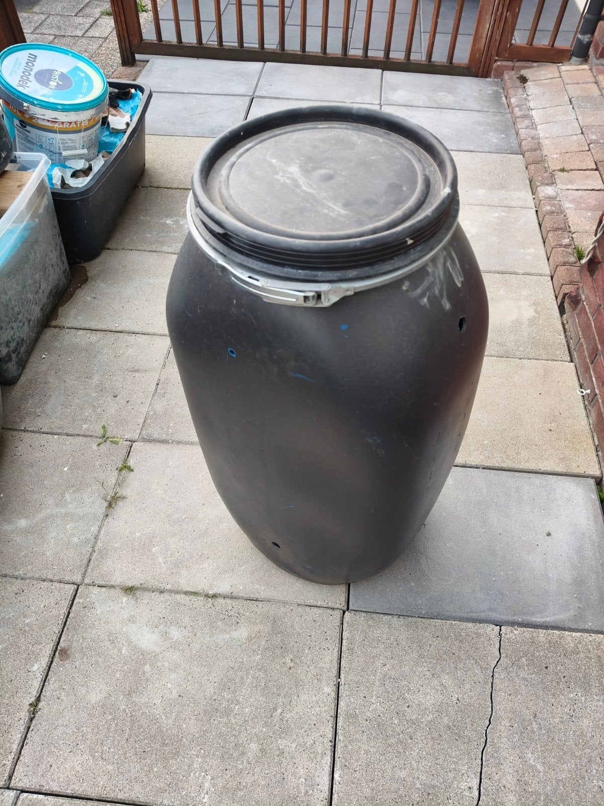 Kunststof regenton/vat, Tuin en Terras, Ophalen, Gebruikt, Kunststof