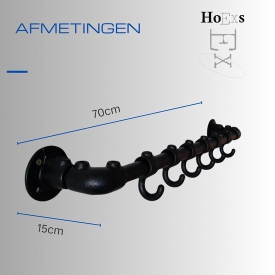 Steigerbuis kapstok 70 cm, Zo goed als nieuw, Minder dan 100 cm, Metaal, Ophalen