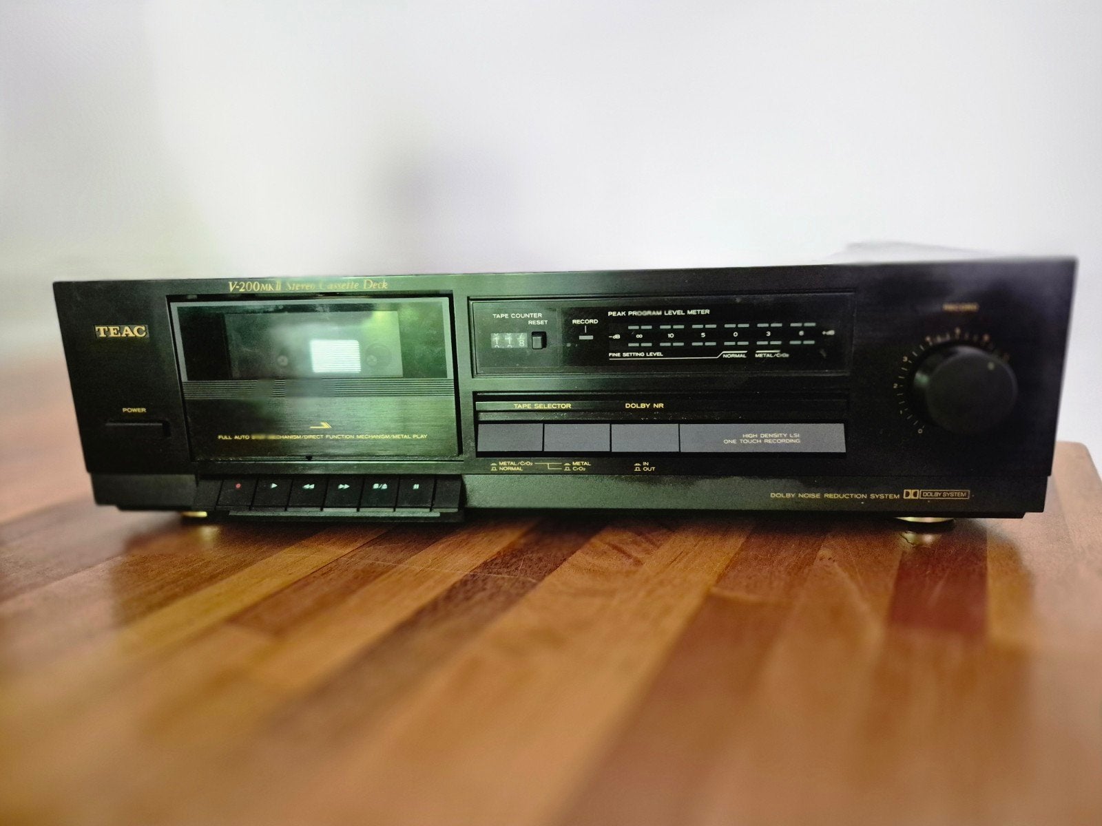 TEAC V-200mkII Stereo Cassette Deck, Audio, Tv en Foto, Cassettedecks, Ophalen of Verzenden, Enkel, Overige merken, Tiptoetsen