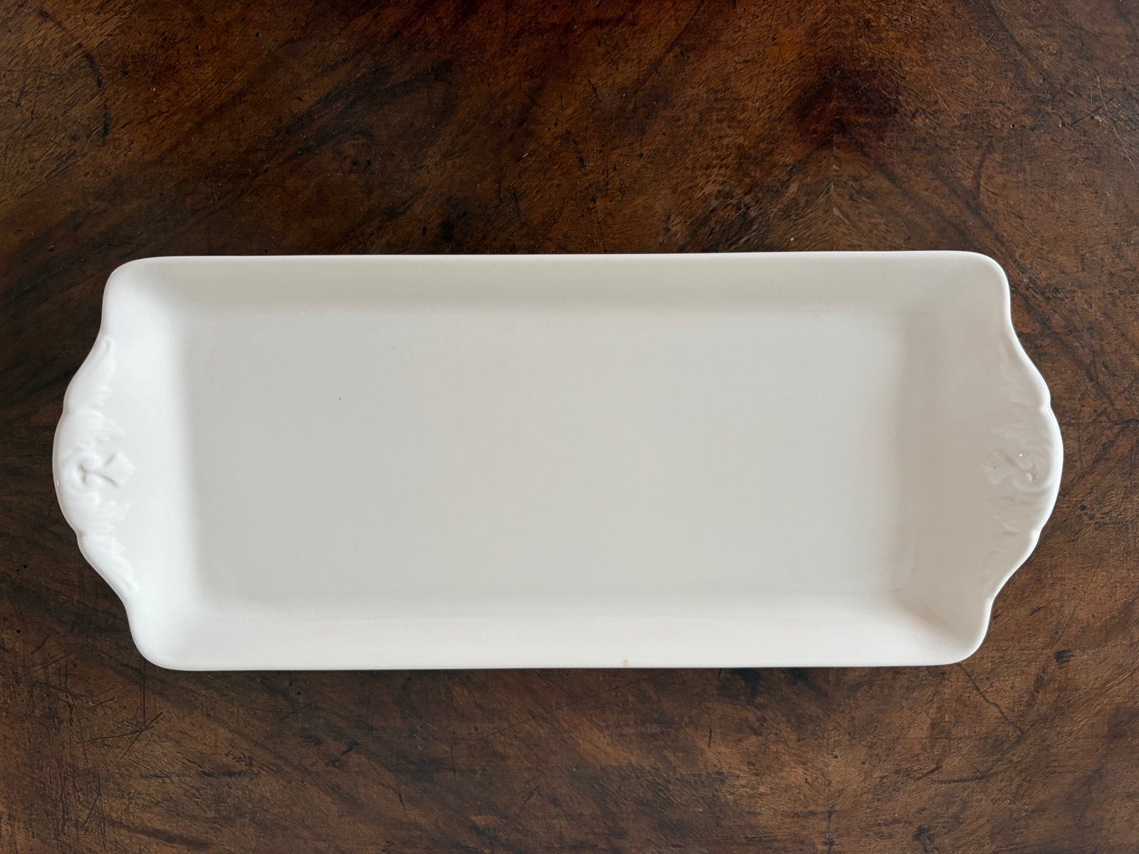 Wedgwood Queen's Ware Edme Dienblad - Wit, 38 cm, Huis en Inrichting, Gebruikt, Klassiek, Ophalen of Verzenden, Dienblad
