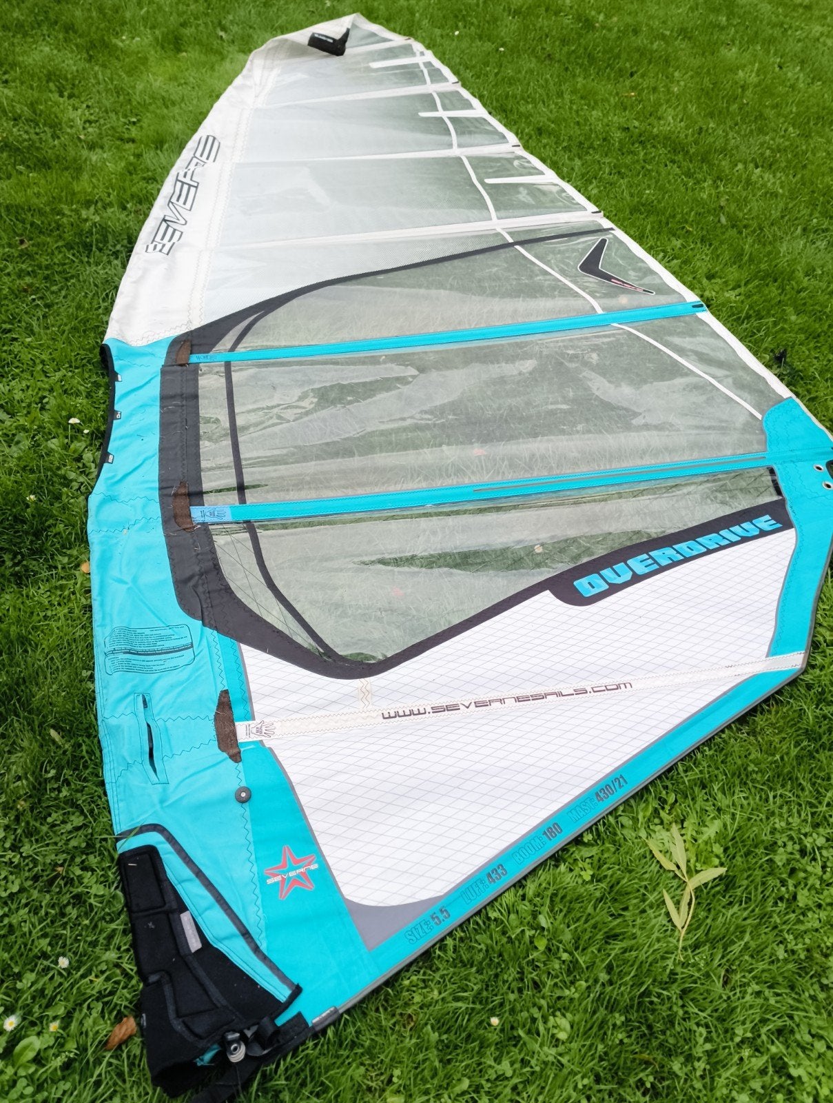 Severne Overdrive 5.5m² windsurfzeil, Watersport en Boten, Ophalen of Verzenden