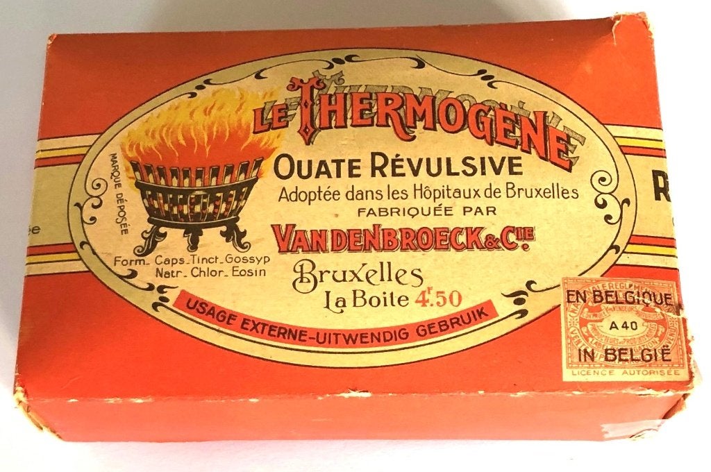 Antiek doosje Thermogene Watten Vandenbroeck (België), Ophalen of Verzenden